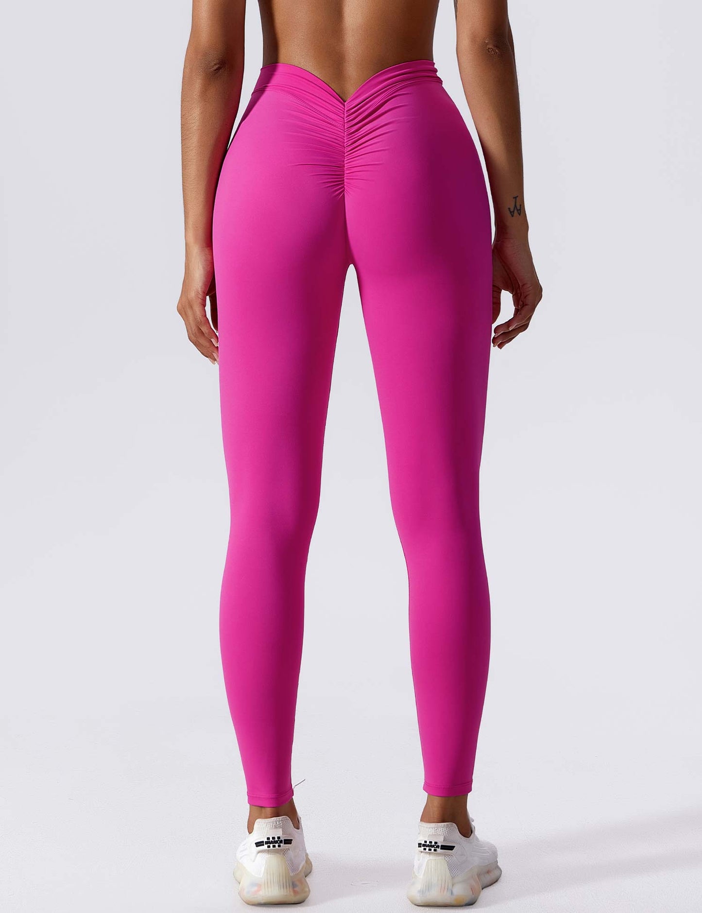 V-back Ruched Leggings