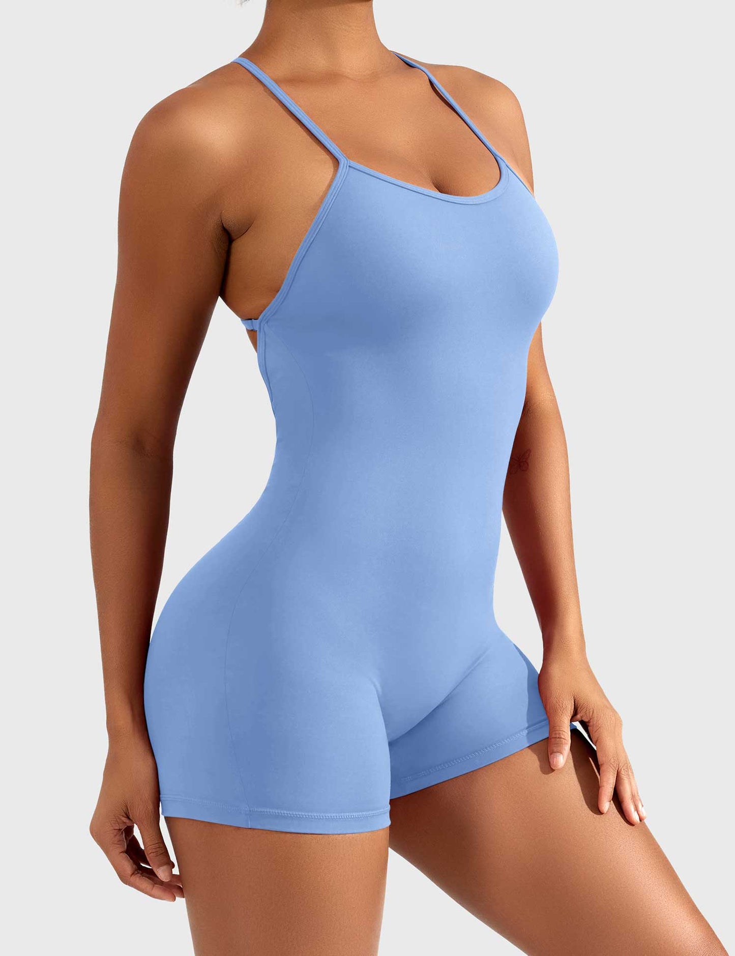 Liza V-Back Romper