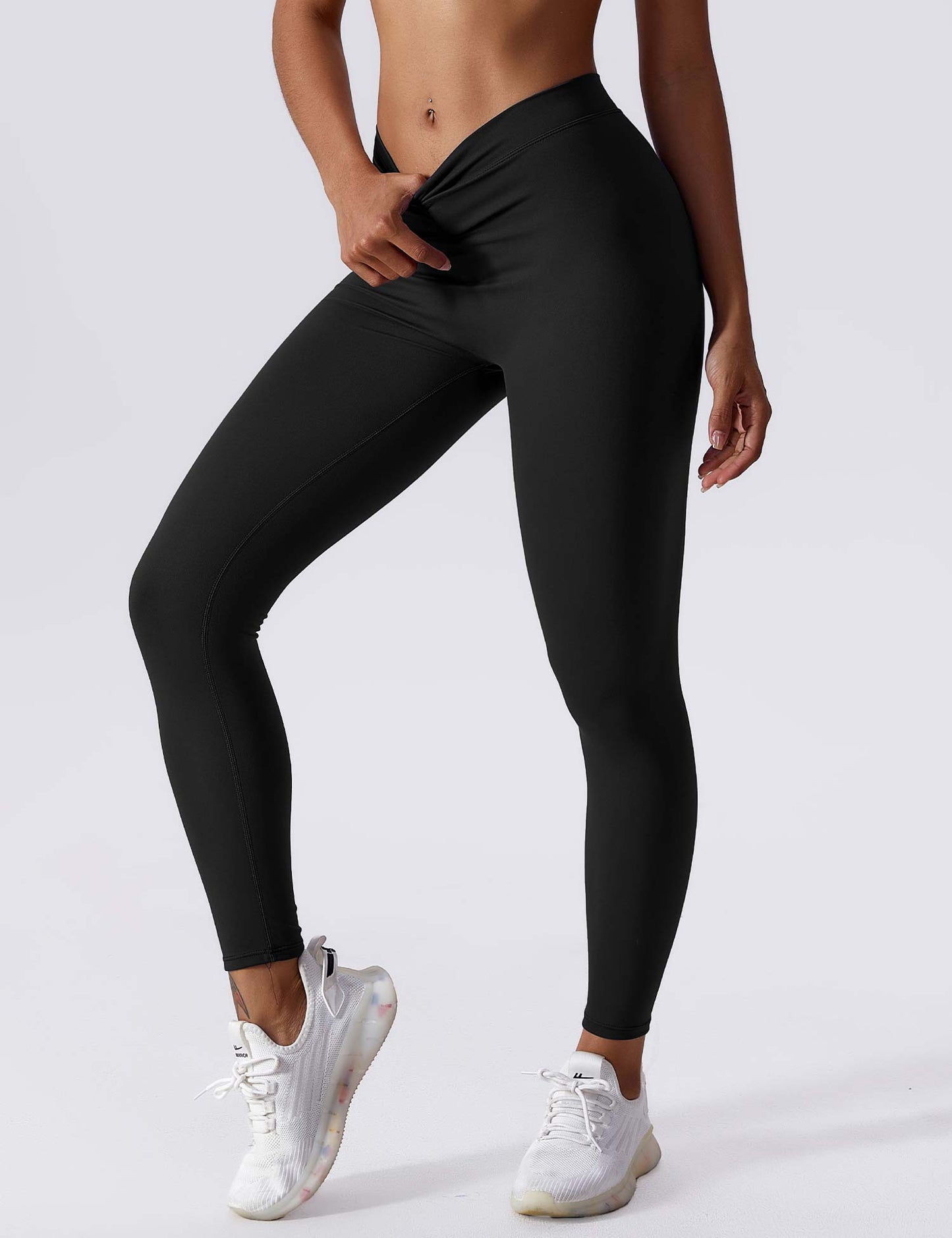 V-back Ruched Leggings