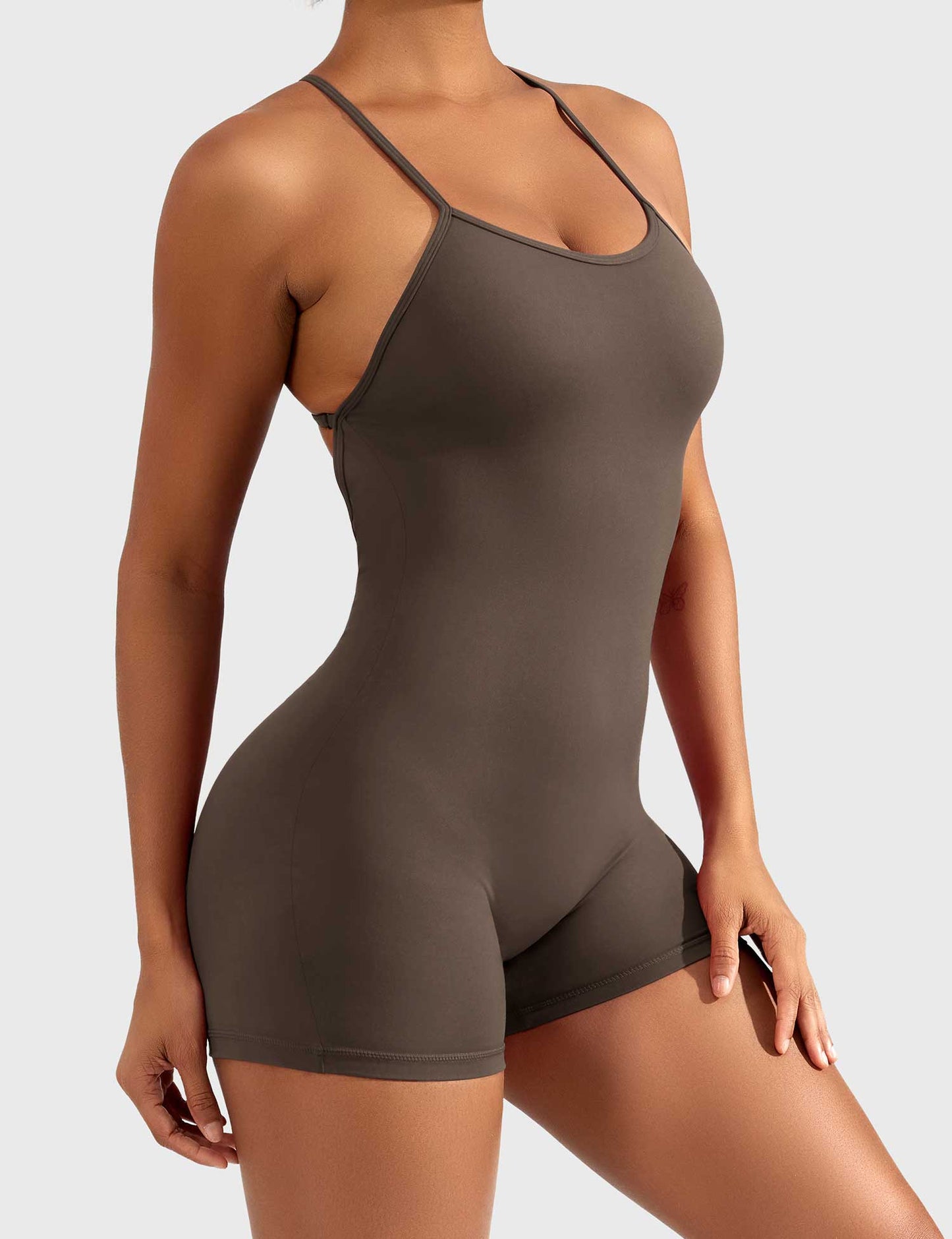 Liza V-Back Romper