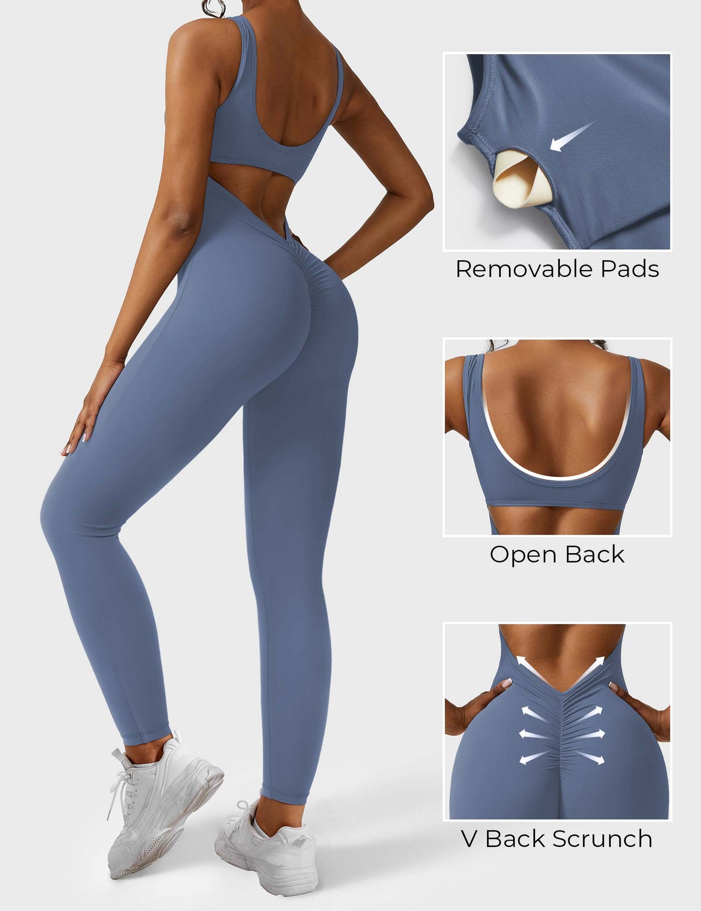 Lizvette V-Back Jumpsuit