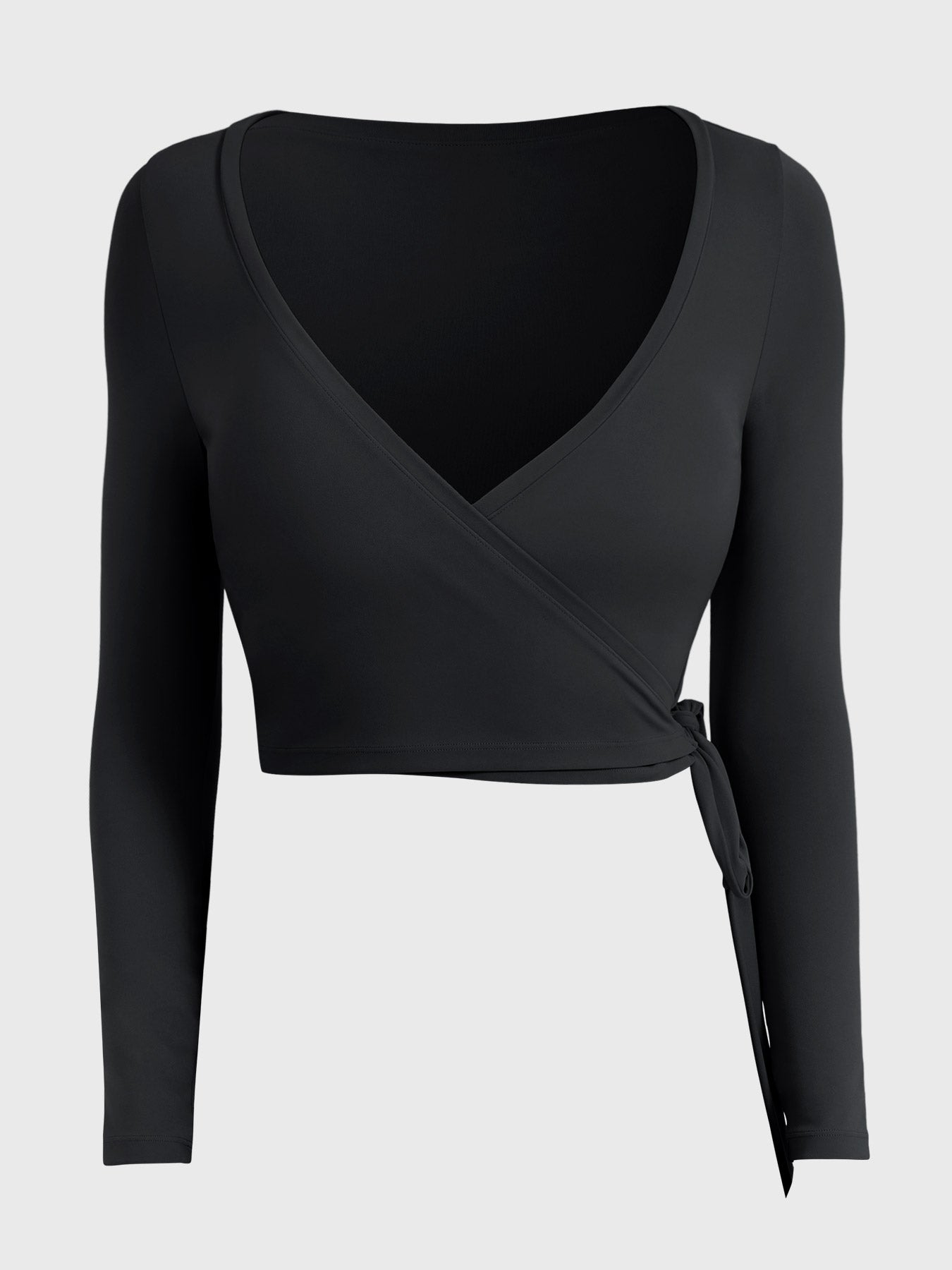 Michelie Long Sleeve Ballet Wrap Top