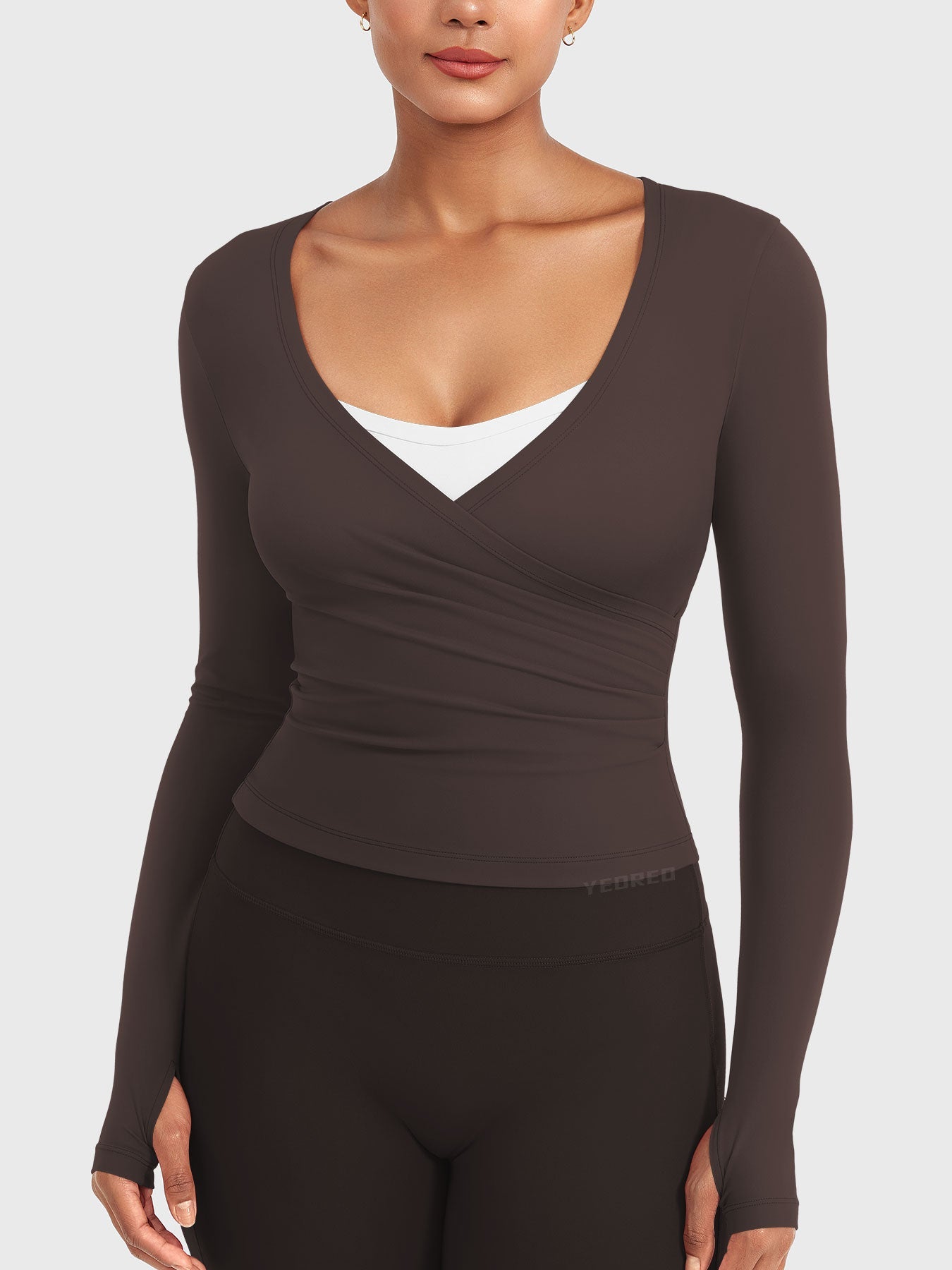 Minniy V Neck Long Sleeve Top