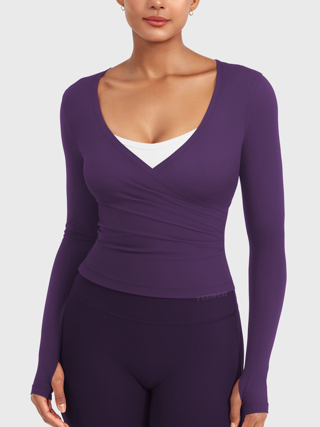 Minniy V Neck Long Sleeve Top