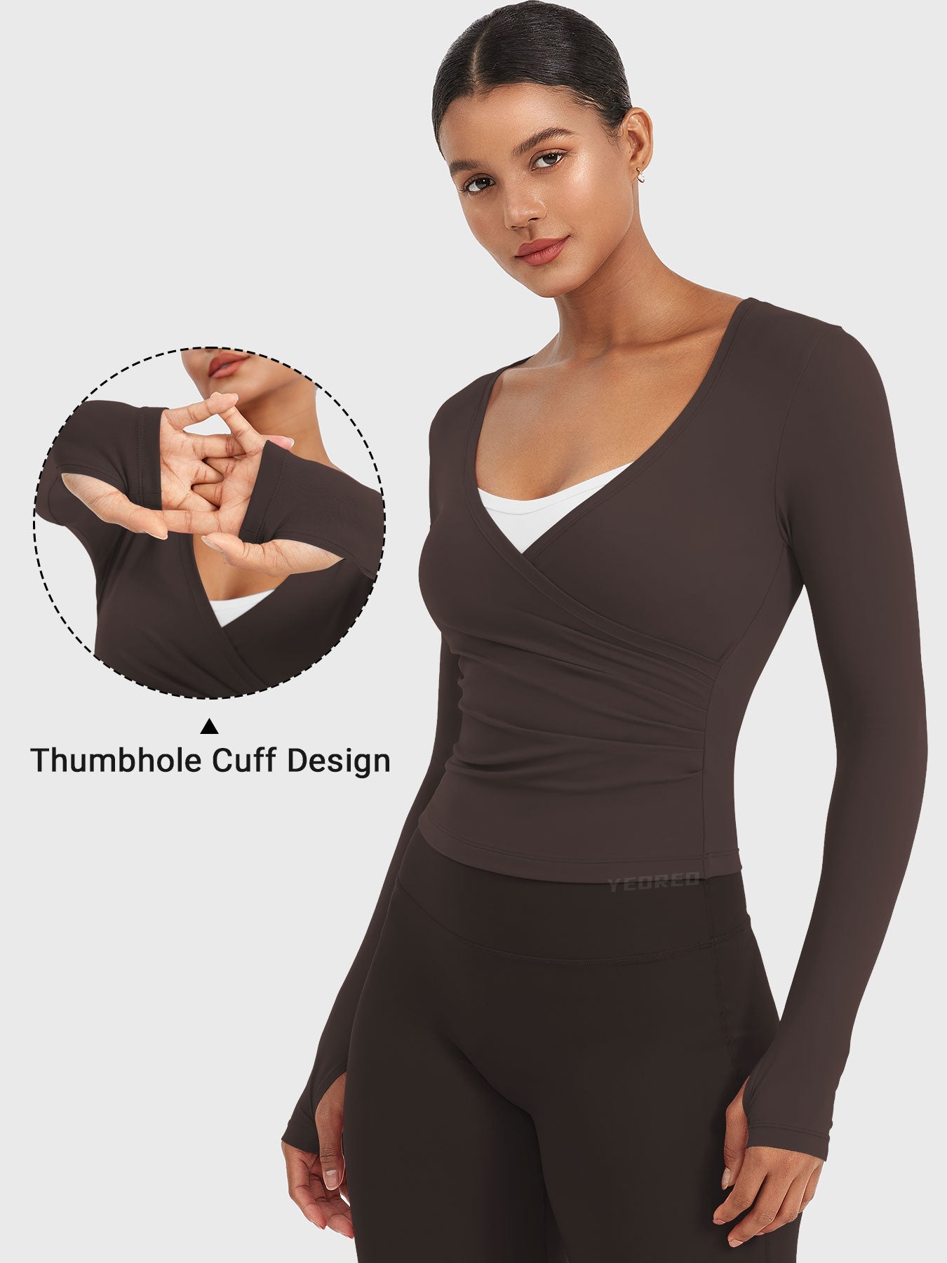 Minniy V Neck Long Sleeve Top