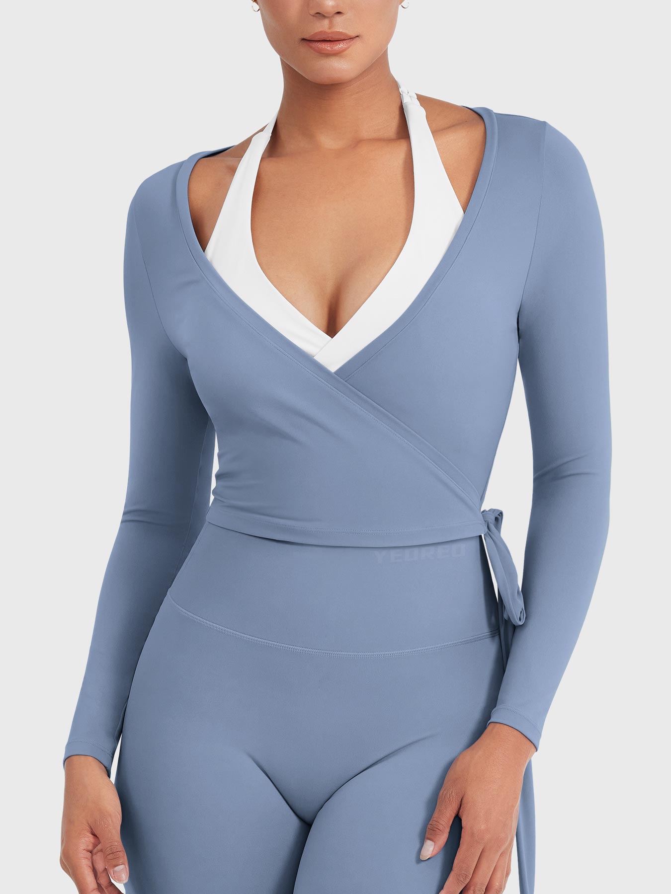 Michelie Long Sleeve Ballet Wrap Top