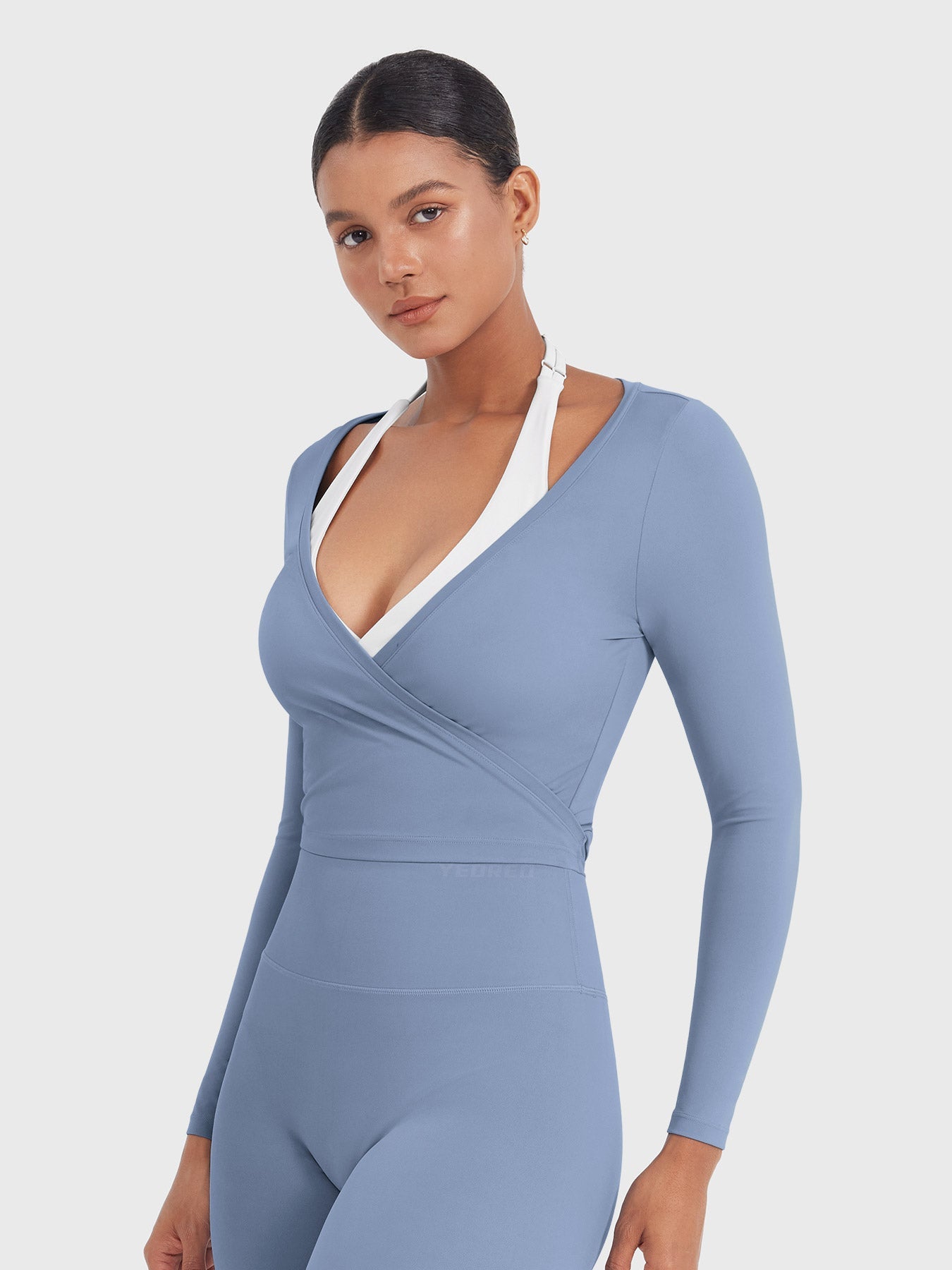 Michelie Long Sleeve Ballet Wrap Top