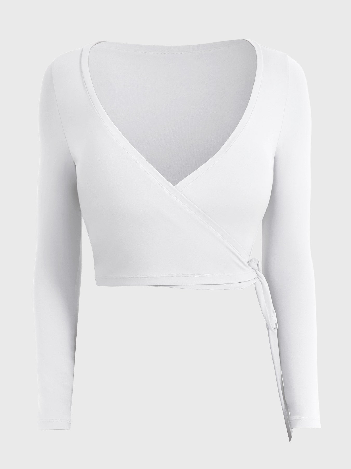 Michelie Long Sleeve Ballet Wrap Top
