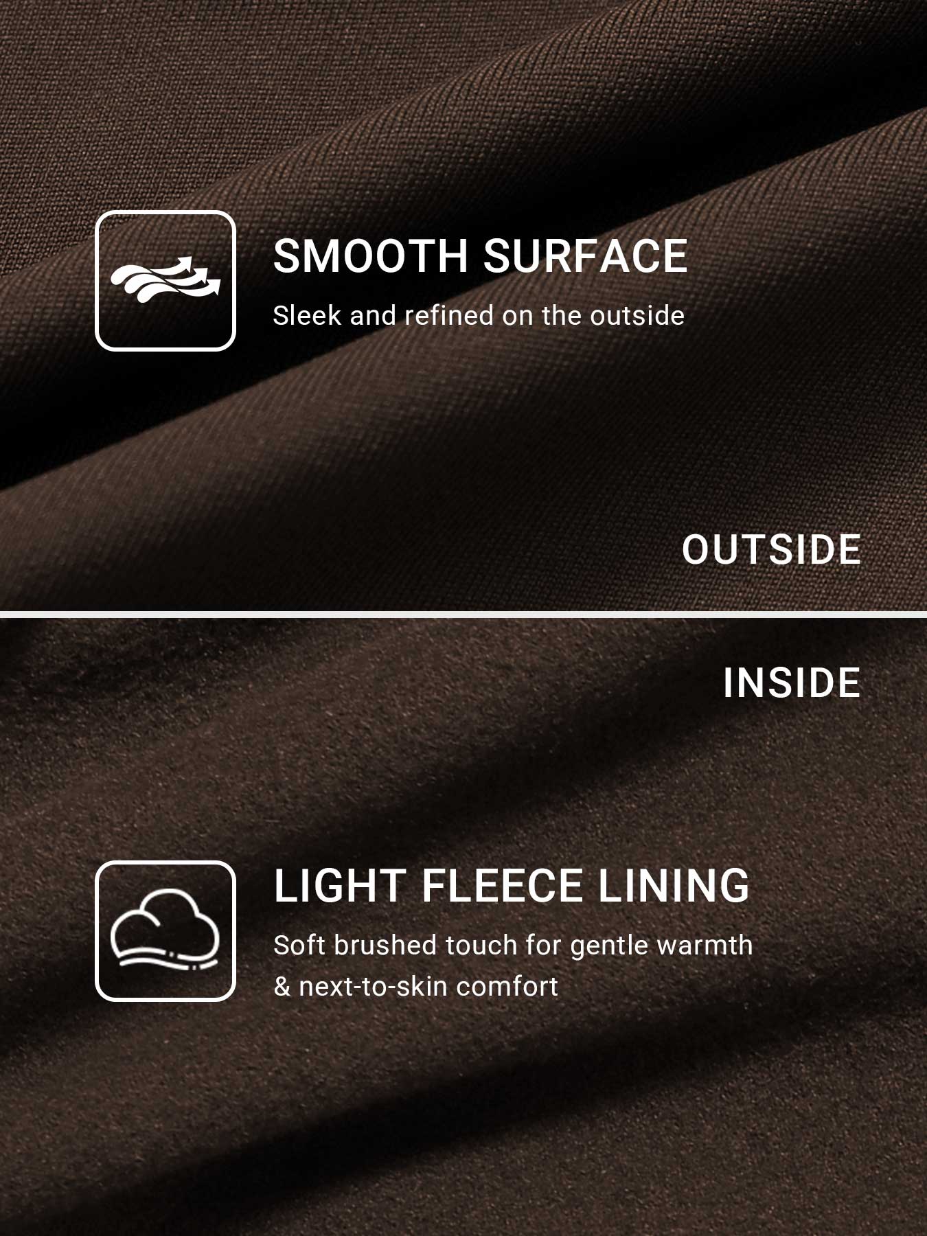 Eddiy 33" Fleece Straight Leg Leggings