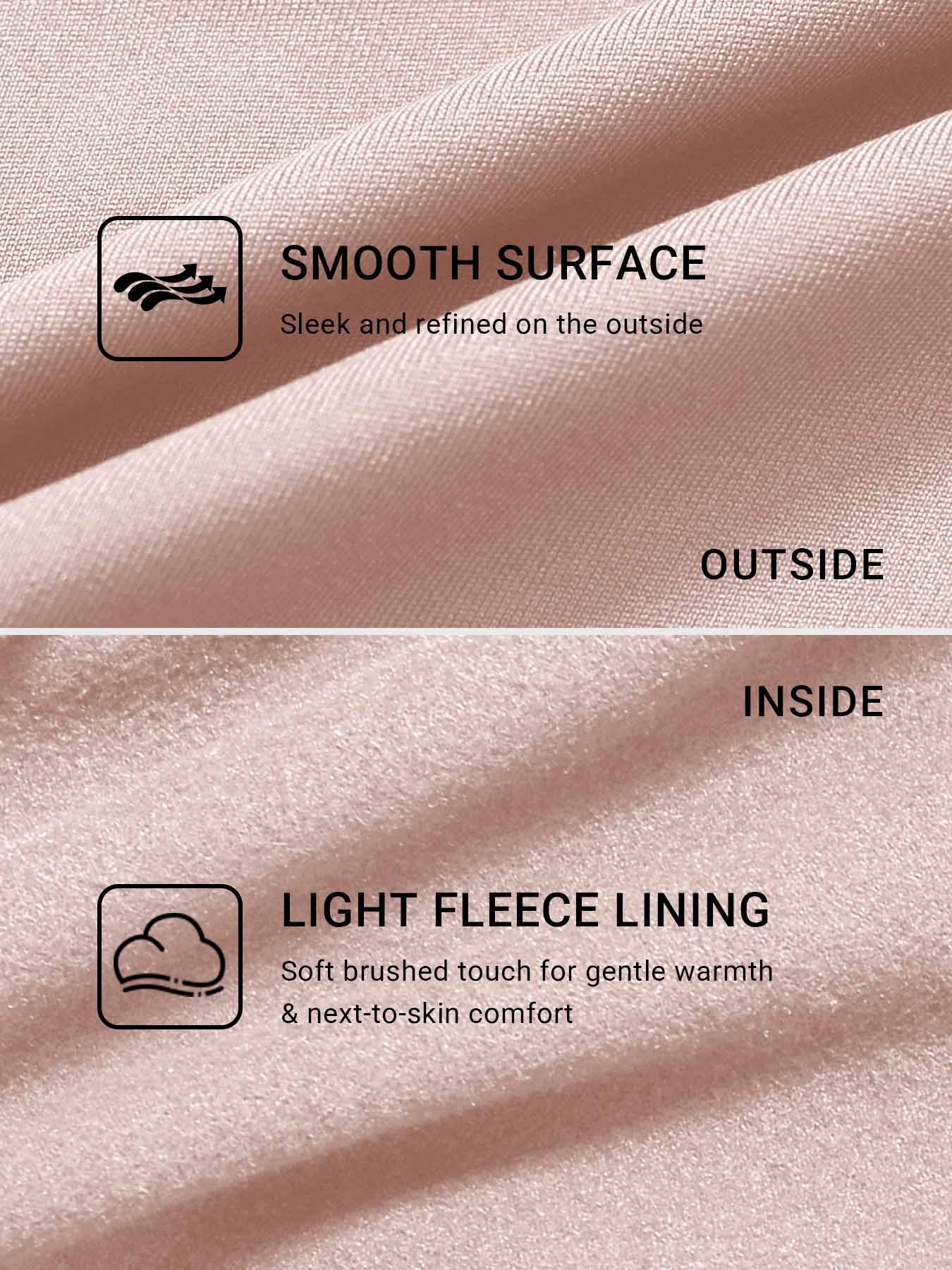 Eddiy 33" Fleece Straight Leg Leggings