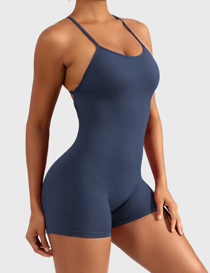 Liza V-Back Romper