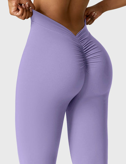Daze V-back Flare Leggings