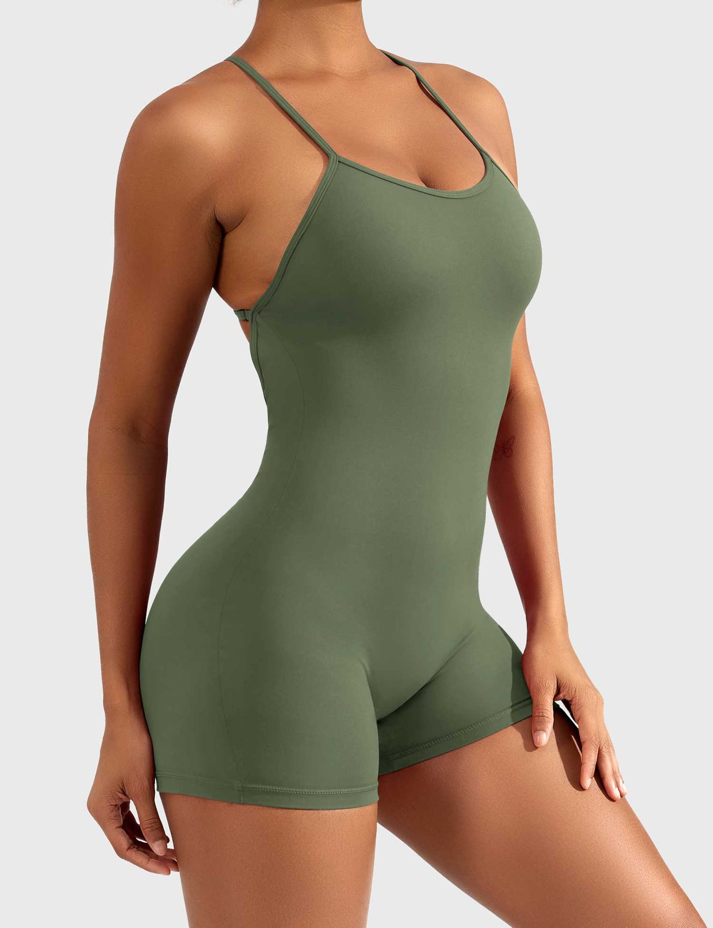 Liza V-Back Romper
