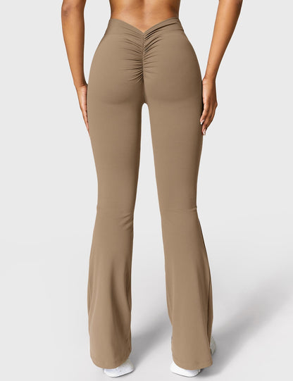 Daze V-back Flare Leggings