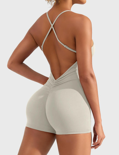 Liza V-Back Romper