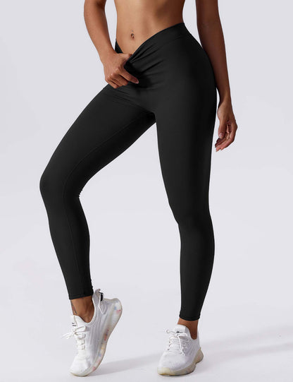 V-back Ruched Leggings