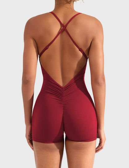 Liza V-Back Romper