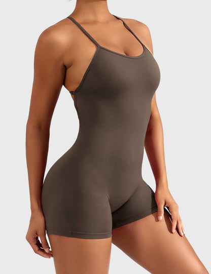 Liza V-Back Romper