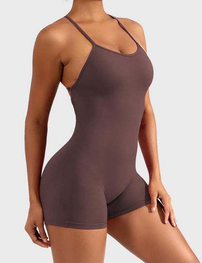 Liza V-Back Romper
