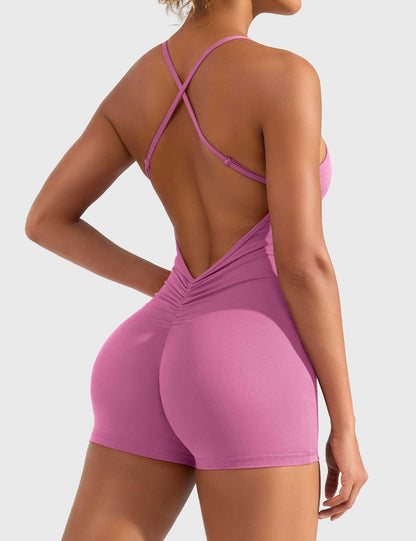 Liza V-Back Romper
