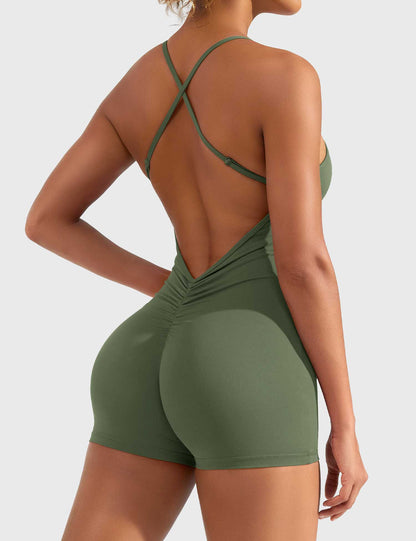 Liza V-Back Romper