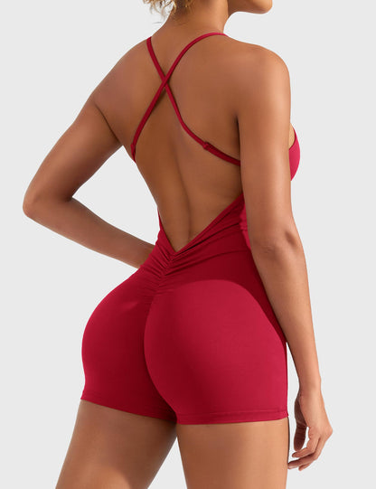 Liza V-Back Romper