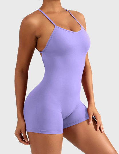 Liza V-Back Romper
