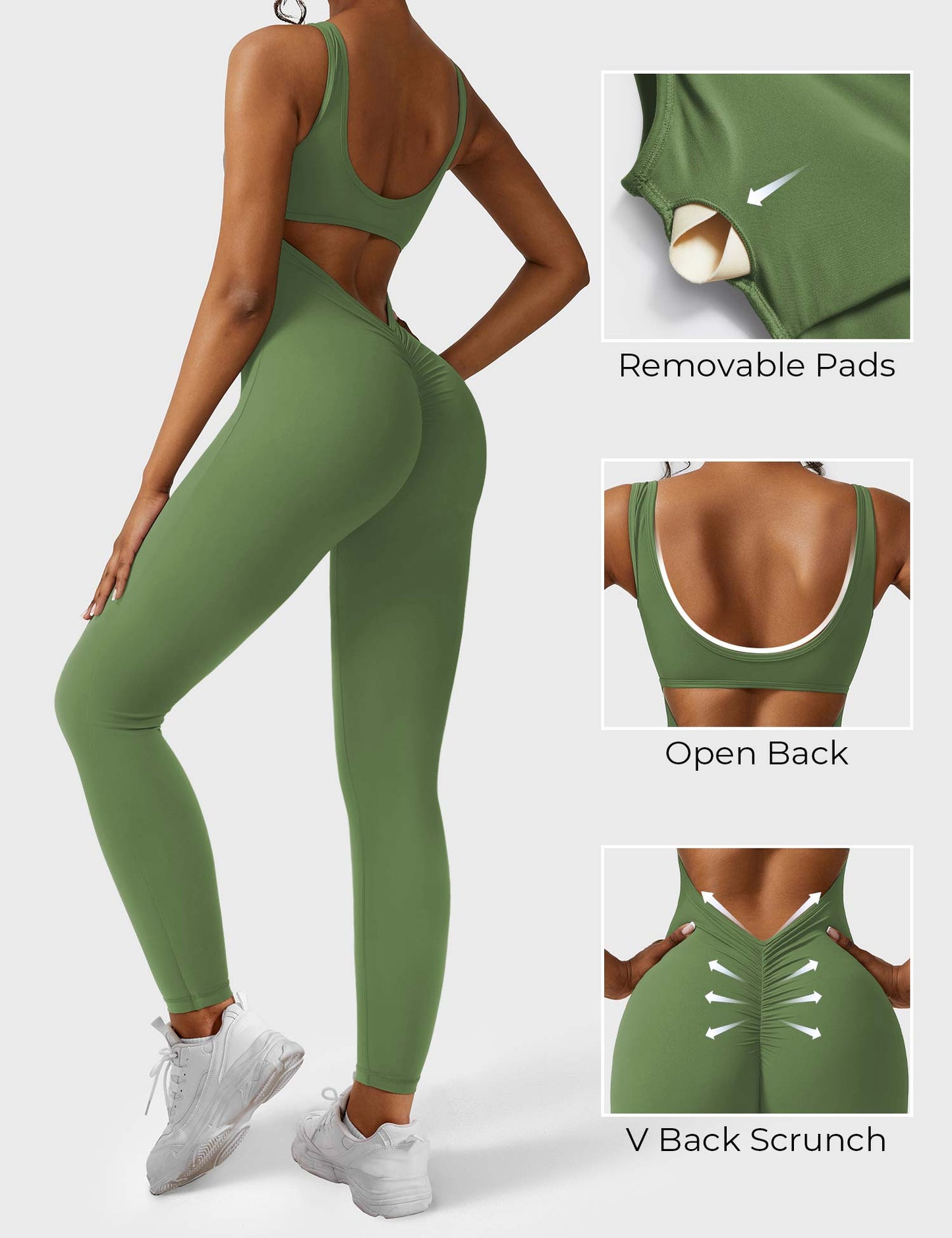 Lizvette V-Back Jumpsuit