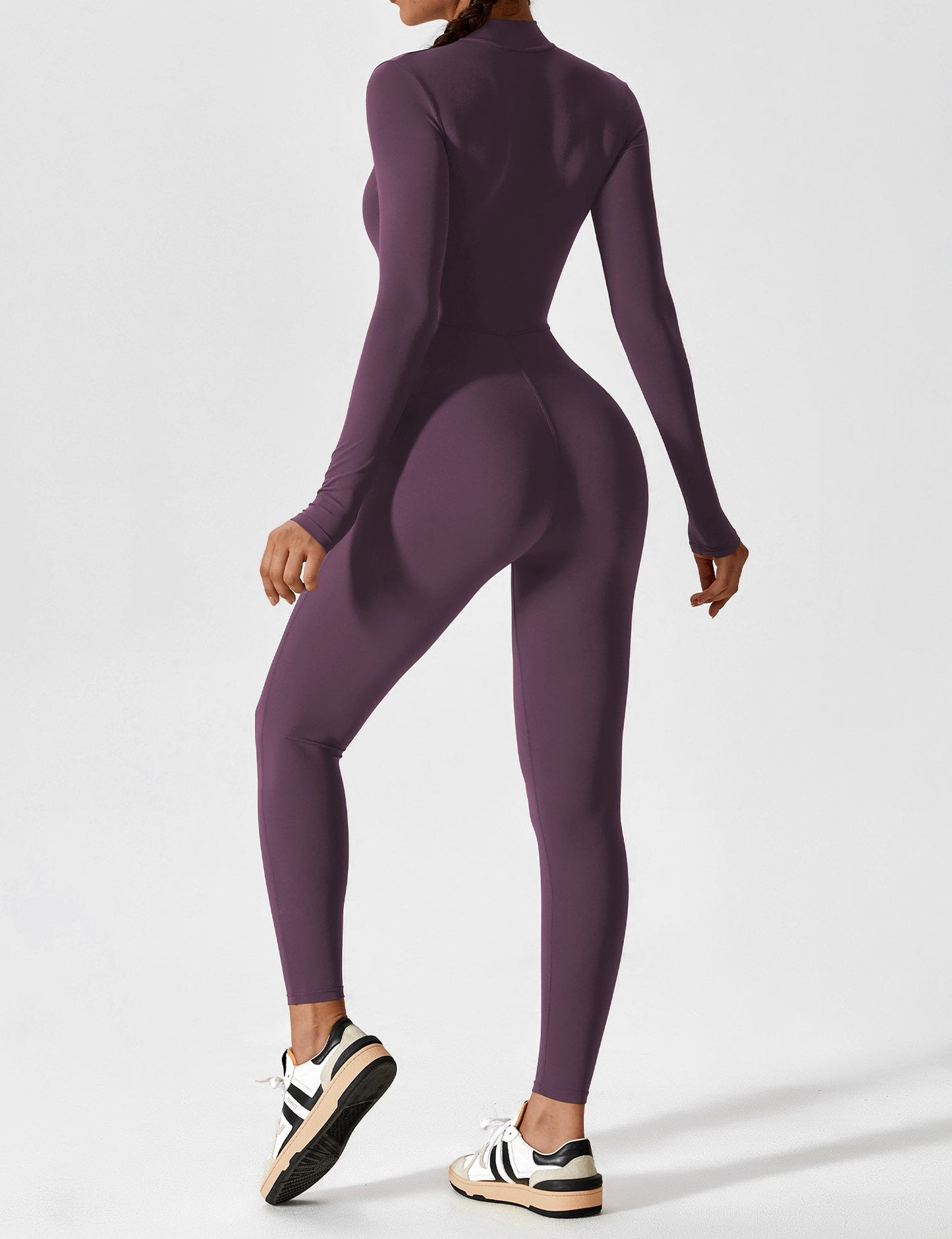 Long Sleeve Zipper Jumpsuit