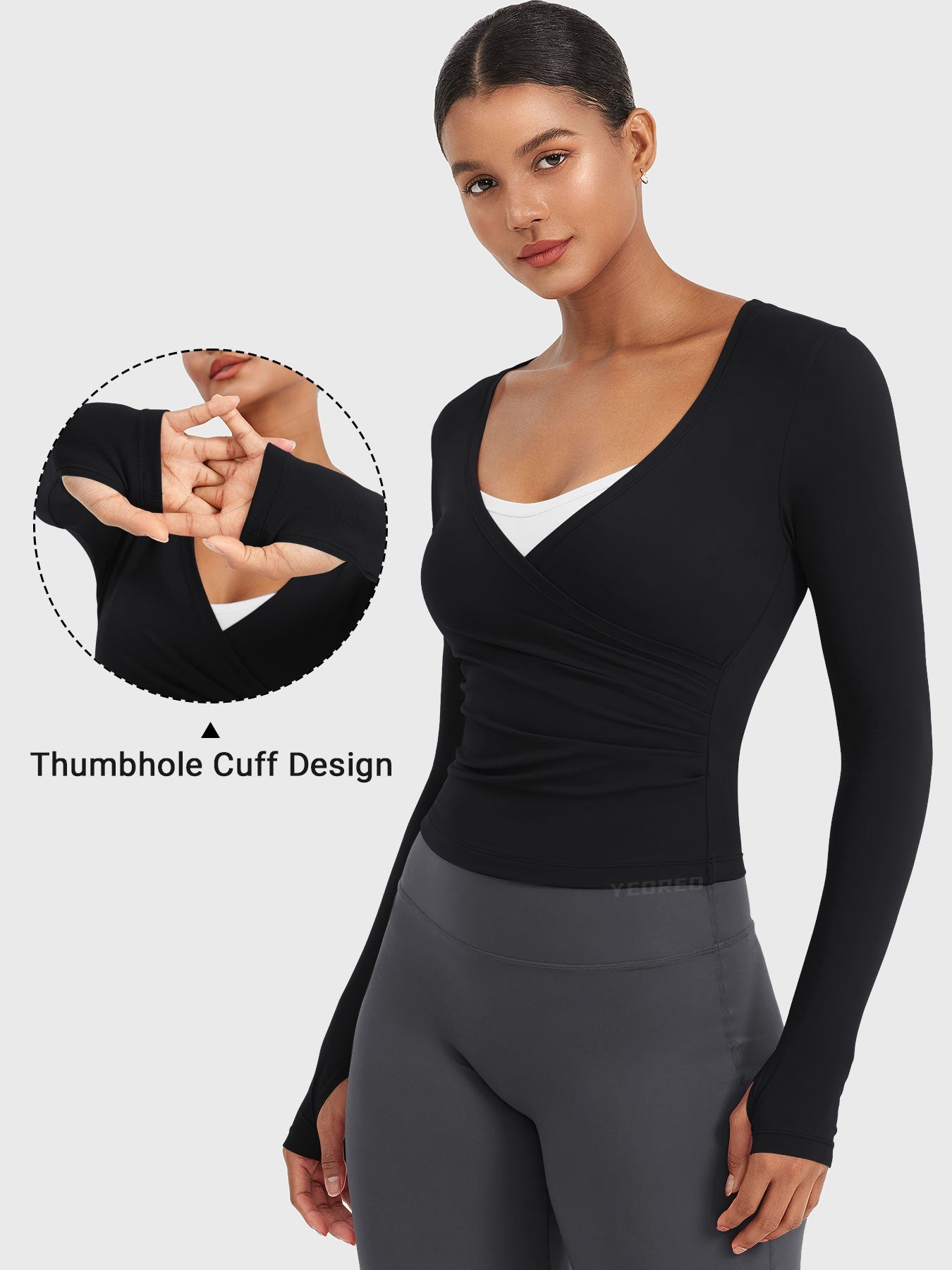 Minniy V Neck Long Sleeve Top