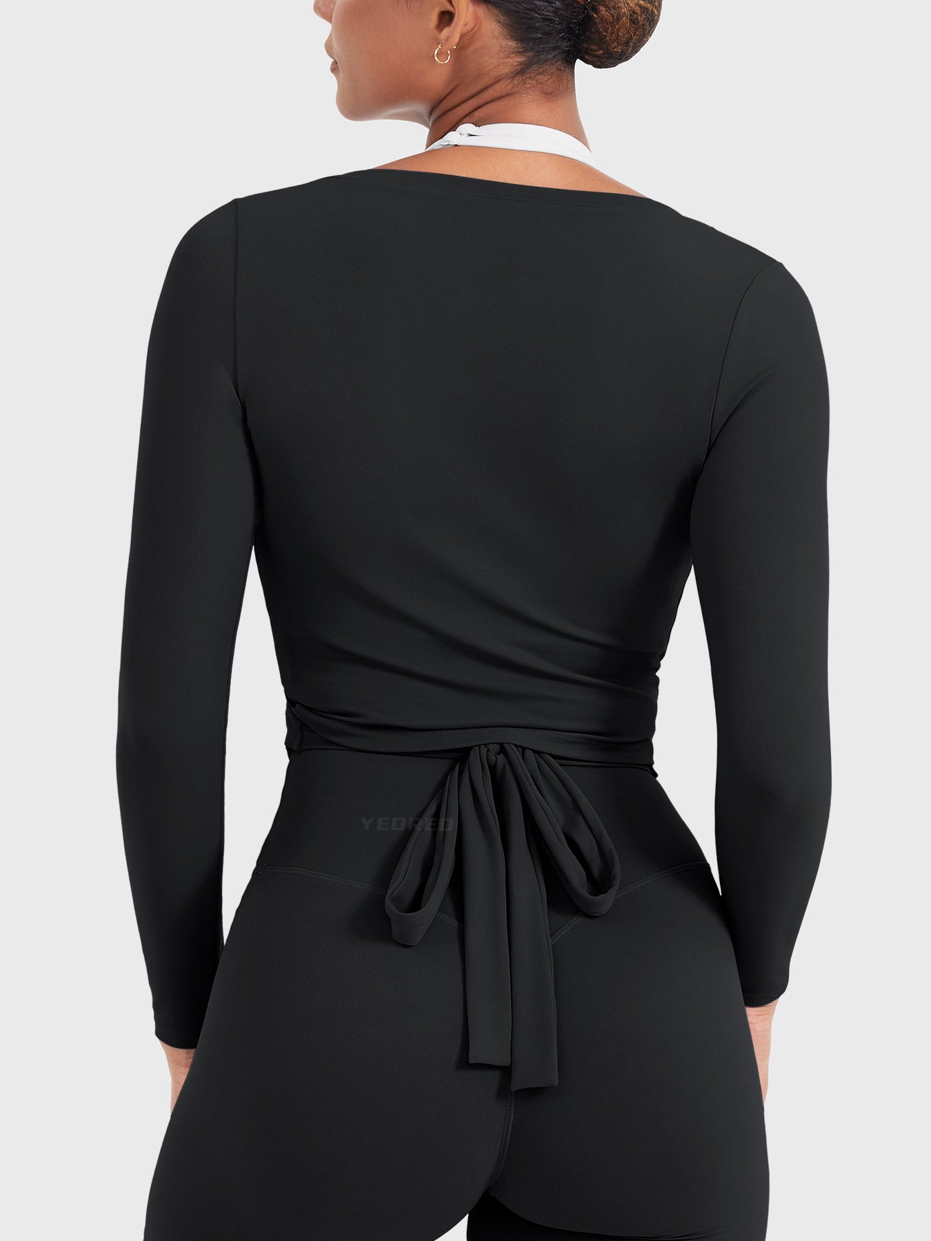 Michelie Long Sleeve Ballet Wrap Top