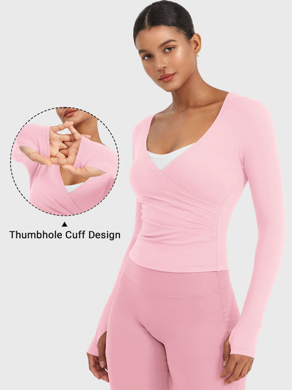 Minniy V Neck Long Sleeve Top