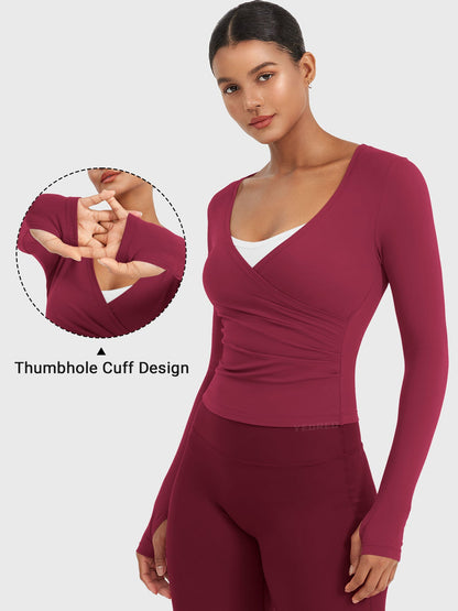 Minniy V Neck Long Sleeve Top