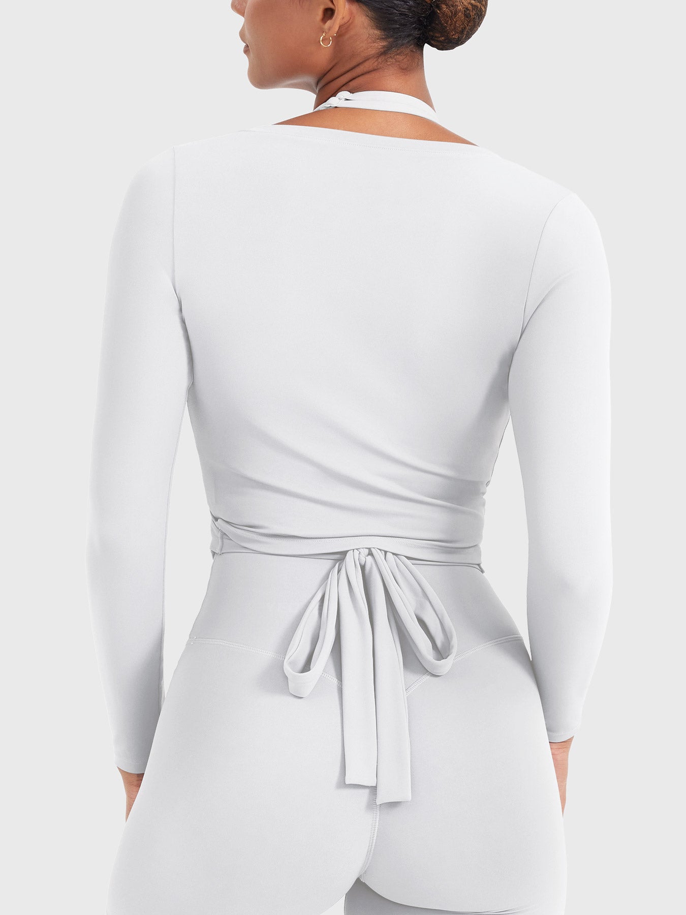 Michelie Long Sleeve Ballet Wrap Top