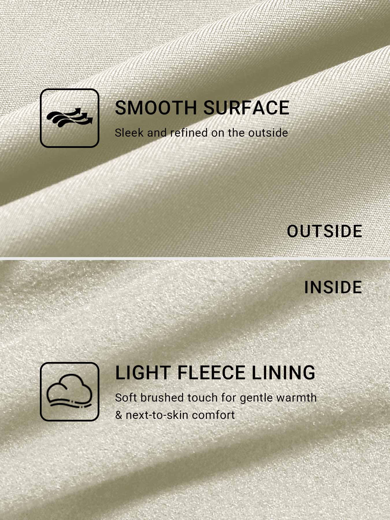 Eddiy 33" Fleece Straight Leg Leggings